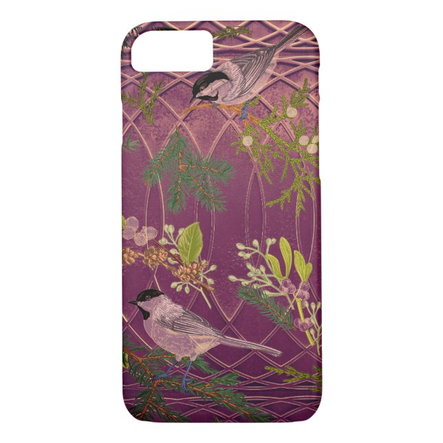 Art Deco with Birds iPhone / iPad case (Back)