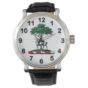 Art Deco Woman In Big Hat Gloves RL Watch