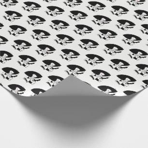 Art Deco Woman In Big Hat Gloves RL Wrapping Paper