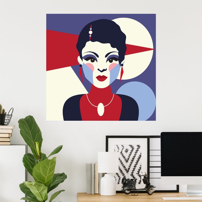 Art Deco Woman Portrait Poster (Creator Uploaded)