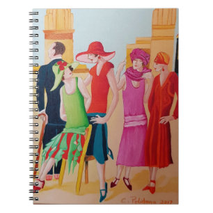 Art Deco Women Notebook