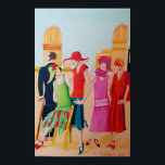 Art Deco Women Poster<br><div class="desc">Art Deco Women and Fashion Artwork
This oil painting is from my Art Deco collection created using professional grade oil paint on stretched gallery wrapped canvas.</div>