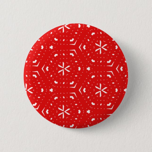 Art Deco Xmas pattern 2 Inch Round Button (Front)