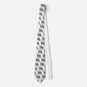 Art Deco  Zebra Tie