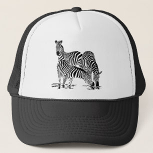 Art Deco Zebra Trucker Hat