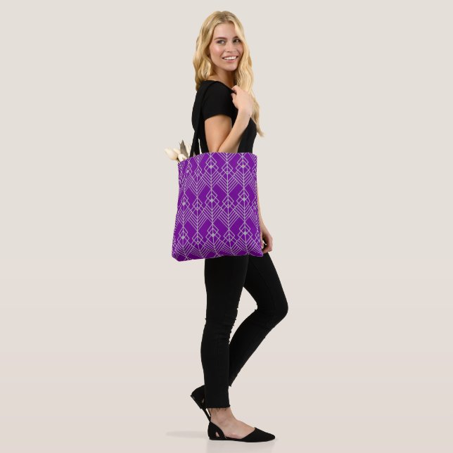 Art Deco Zig Zag  Tote Bag (On Model)