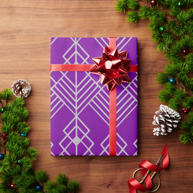Art Deco Zig Zag Wrapping Paper (Holiday Gift)