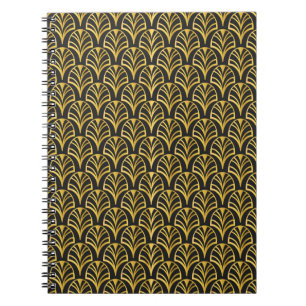 Art decor pattern. Vintage wallpaper. Japanese or  Notebook