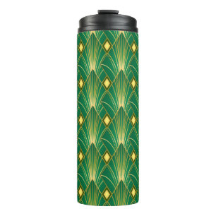 Art decor pattern. Vintage wallpaper. Japanese or  Thermal Tumbler
