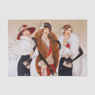 art decor retro vintage Tissue Paper