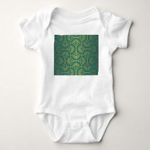 Art Decor Vintage Oriental Wallpaper Baby Bodysuit