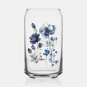 Art Delft bleu et blanc avec fleur sauvage