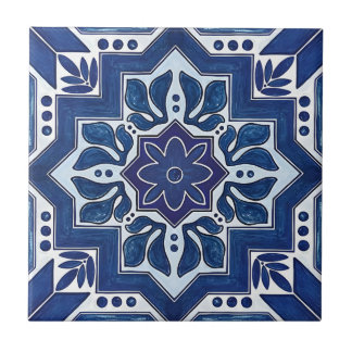 art delicate floral patternn tiles