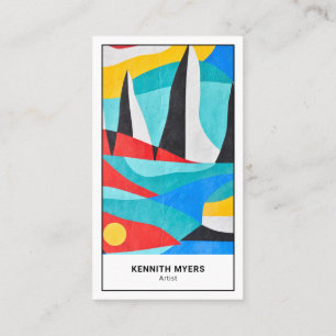 Art d'entreprise Abstrait Carte de visite minima