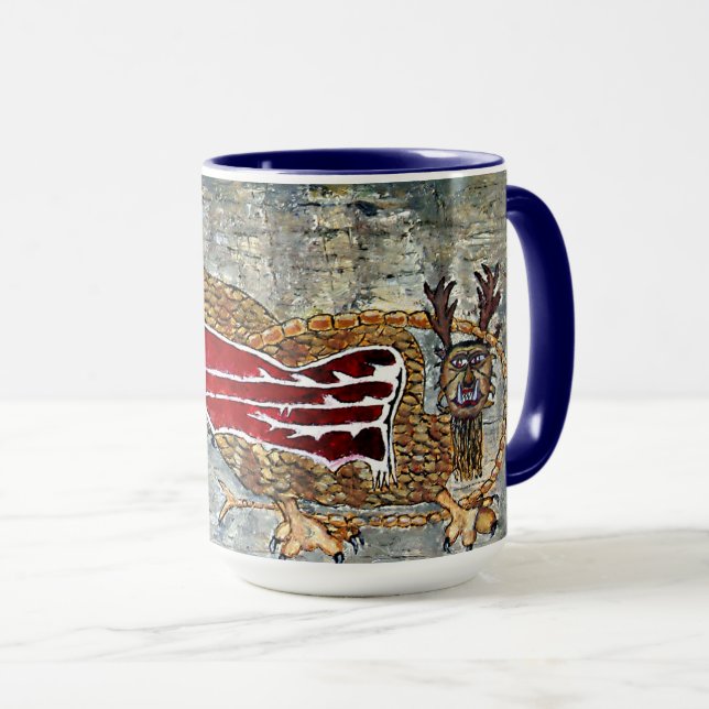 Art Design of Tribal Native Americans Mug (Front Right)