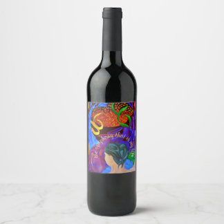 Art design the symphony that is my life wine label