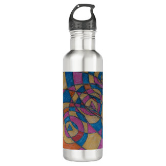 ART DESIGN WATER BOTTLE BY PAULA REILLY.