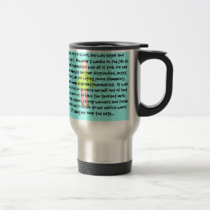 Art d'histoire femelle de tasse de voyage de