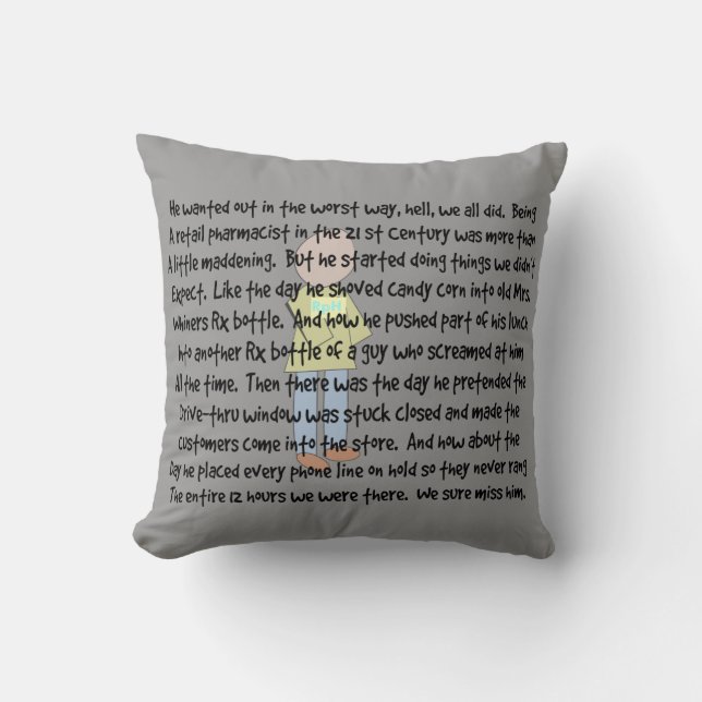 Art d'histoire retiré drôle de coussin de (Recto)