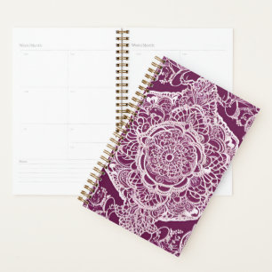 Art d'intelligence artificielle mandala violet 