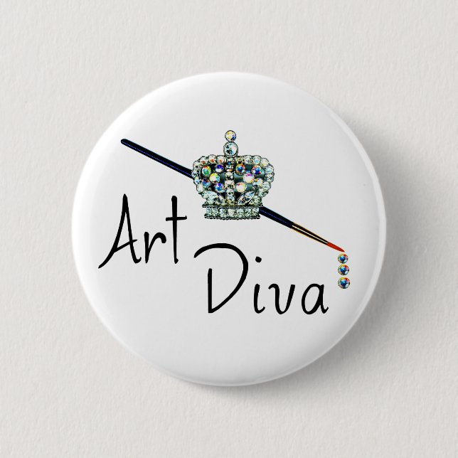 "Art Diva" Button (Front)