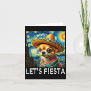 Art Dog Cinco De Mayo Fiesta Family Matching Group Card