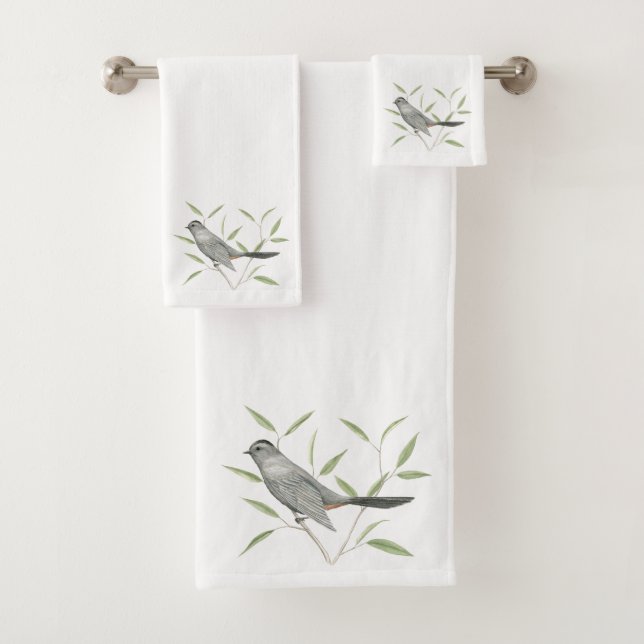 Art d'oiseau de Catbird gris (En situation)