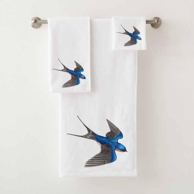 Art d'oiseau d'hirondelle de grange de vol (En situation)