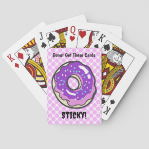 Art Doughnut Funny Pun Poker Art Cards