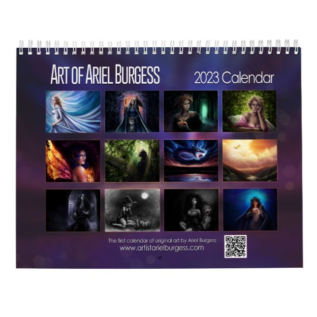 Art du calendrier Ariel Burgess 2023 (Dos)