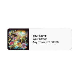 Art du jardin floral nocturne