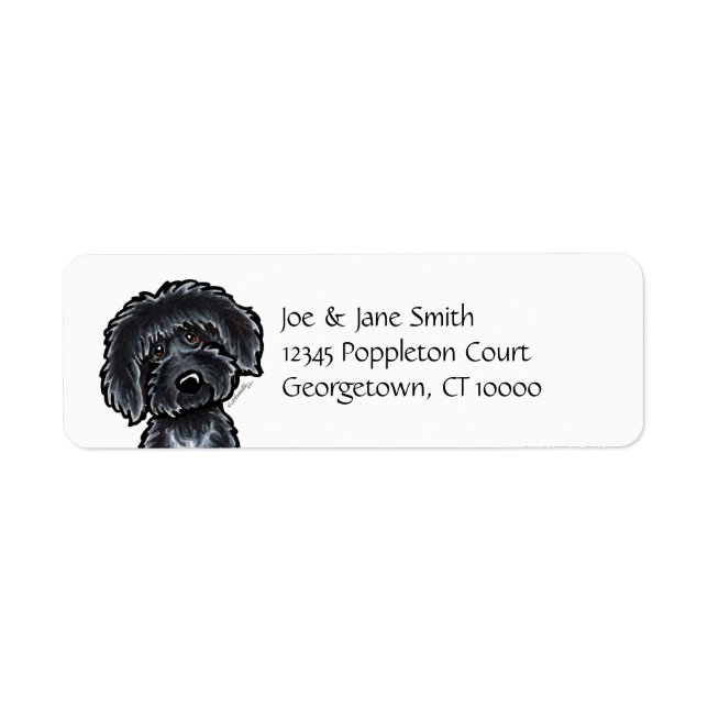 Art du Labradoodle noir (Devant)