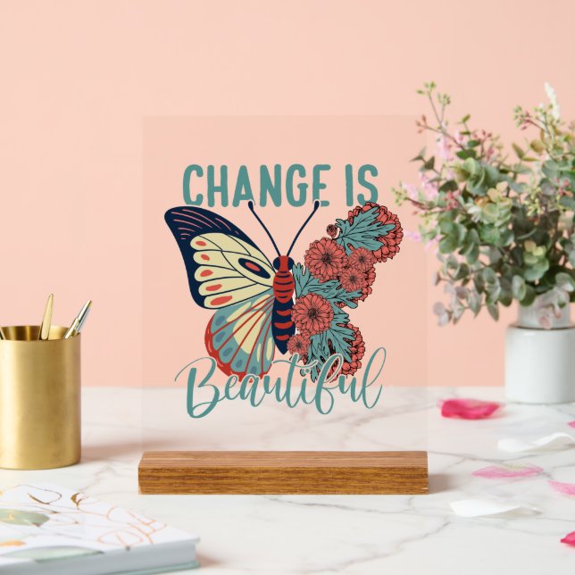 Art du mot papillon auto-inspiré (Mariage)