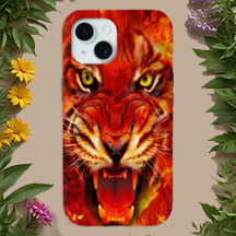 Art du Tigre Rugissant Féroce et Fougueux