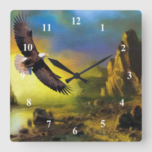 Art  Eagle Soaring Wall Clock