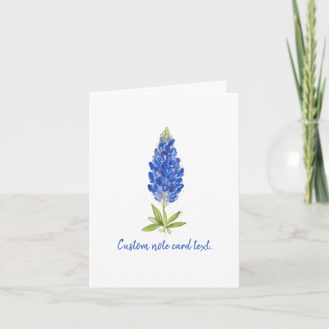 Art élégant du Texas Bluebonnet Flower (Devant)