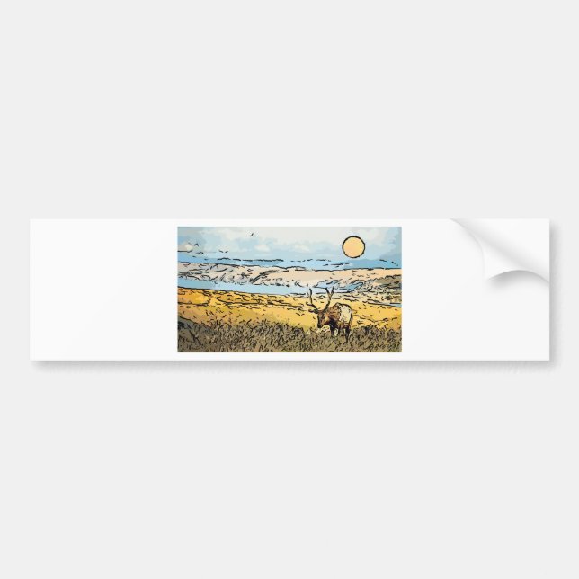 art-elk bumper sticker (Front)