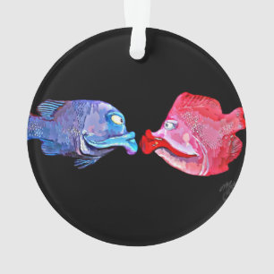 Art "embrassant poissons" par Mike Quinn