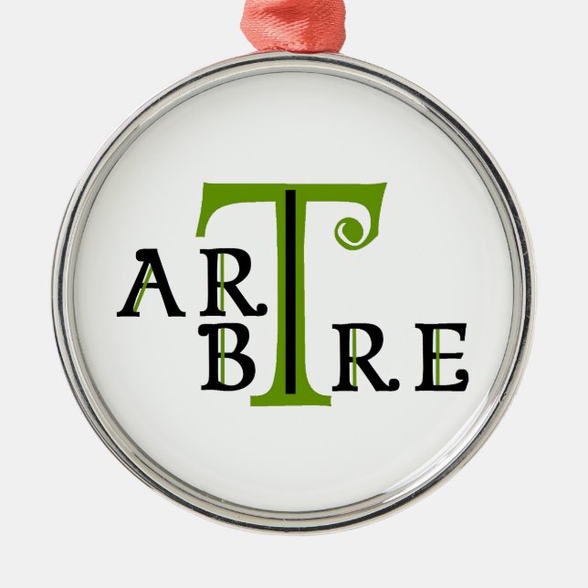 Art en arbre artree metal ornament (Front)