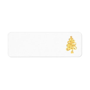 Art et design Étiquette de adresse de Noël