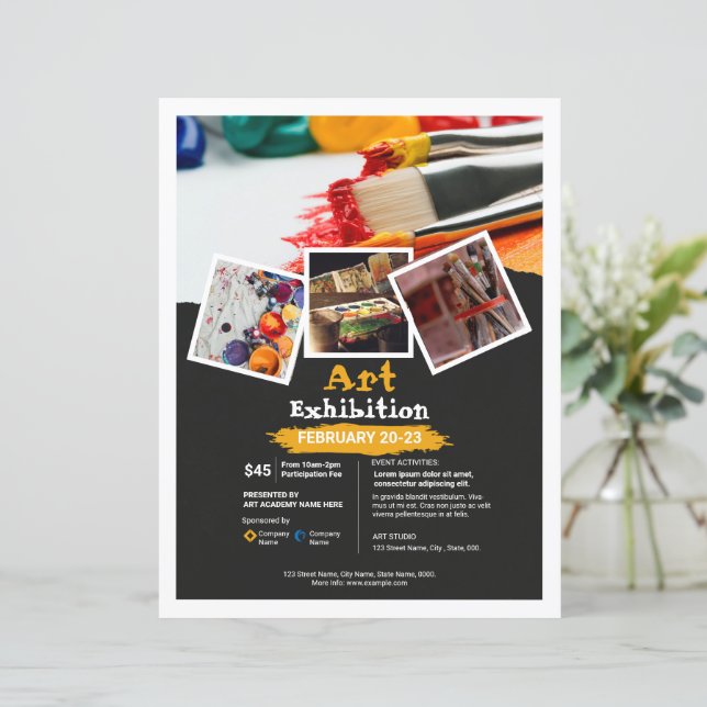 Art Event Flyer Template (Standing Front)