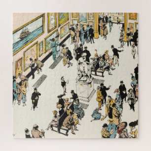 Art exhibition, Royal Academy of Arts London UK Jigsaw Puzzle
