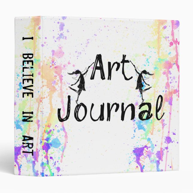 Art Fairies: Custom Art Journal Binder (Front/Spine)
