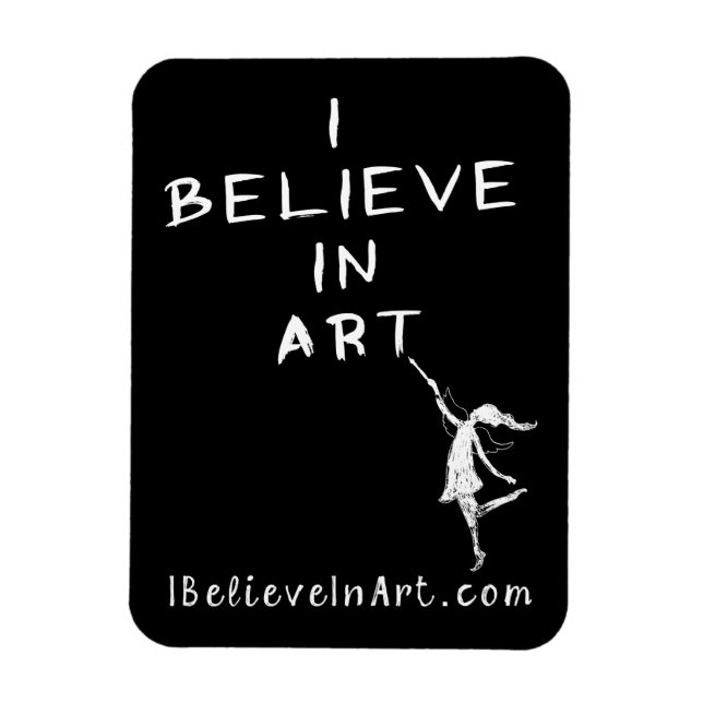 Art Fairy: I Believe In Art Promotional Value Magnet (Vertical)