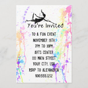 Art Fairy Watercolor Custom Event Invitation
