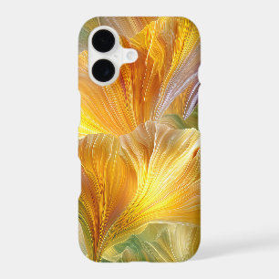 Art floral abstrait avec des pétales jaunes