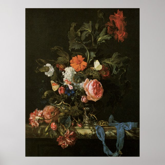 Art Floral avec affiche Rose (Devant)
