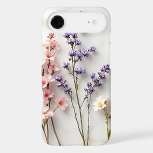 Art floral de vitrail aux fleurs sauvages pastel t