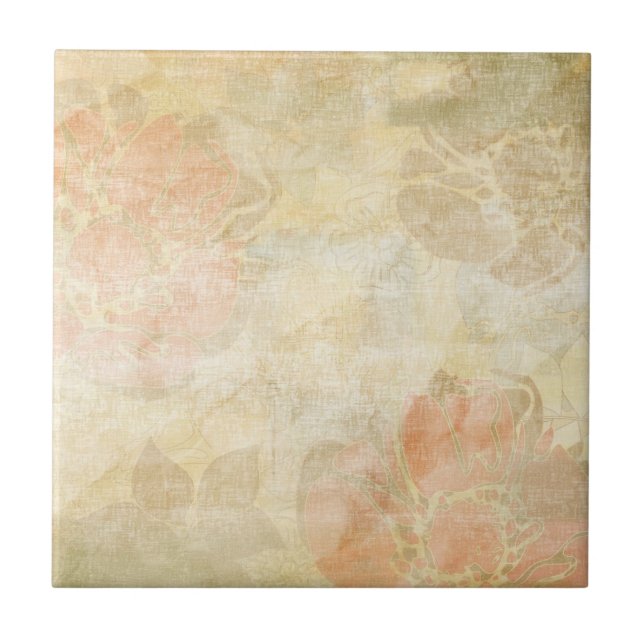 art floral grunge background pattern tile (Front)