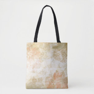 art floral grunge background pattern tote bag
